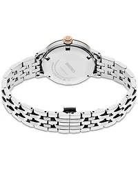 Seiko Women's Automatic Presage Diamond (1/10 ct. t.w.) Stainless Steel Bracelet Watch 30mm
