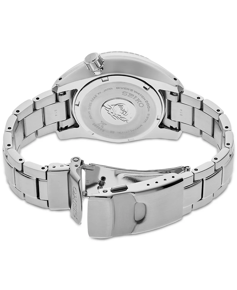 Seiko Men's Prospex Sea Sumo Solar Gmt Stainless Steel Bracelet Watch 45mm