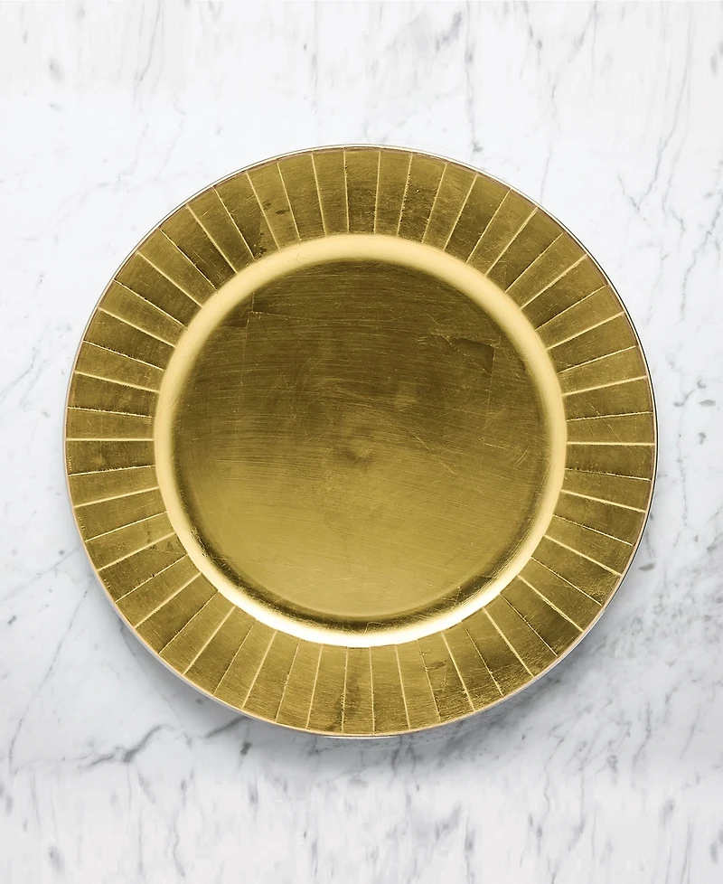 American Atelier Burst Charger Plate 12 Piece Dinnerware Set, Service for