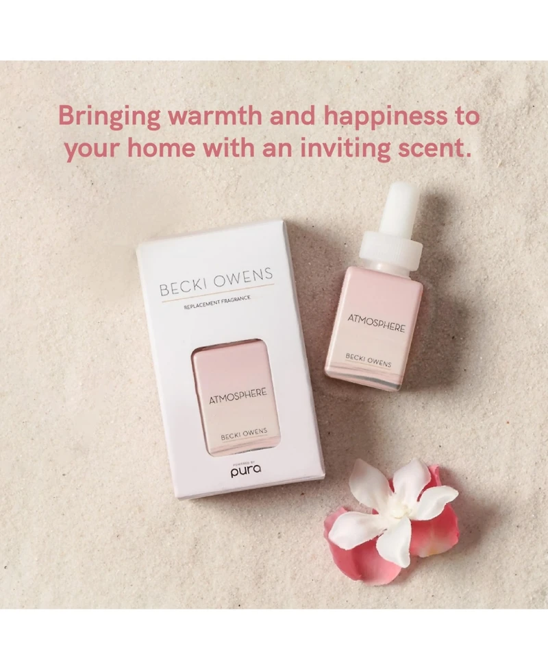 Pura Becki Owens - Atmosphere - Home Scent Refill - Smart Home Air Diffuser Fragrance - Up to 120-Hours of Premium Fragrance per Refill