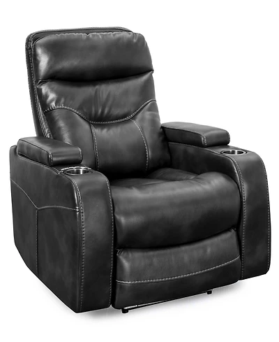 Jabarr Beyond Leather Recliner, Created for Macy's