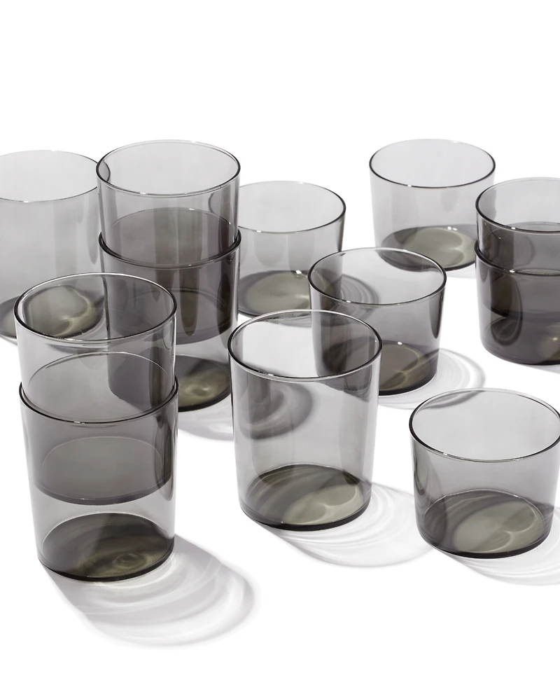 Oneida Stackables Smoke Drinkware, Set of 12