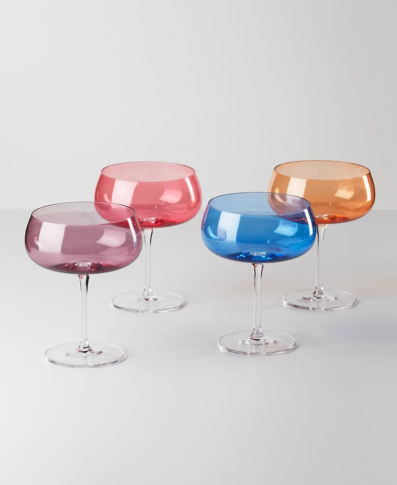 Oneida True Colors Cocktail Glasses, Set of 4