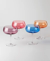 Oneida True Colors Cocktail Glasses, Set of 4