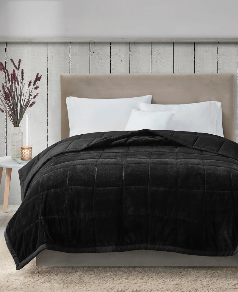 Madison Park Coleman Plush Reversible HeiQ Smart Temperature Down Alternative Blanket