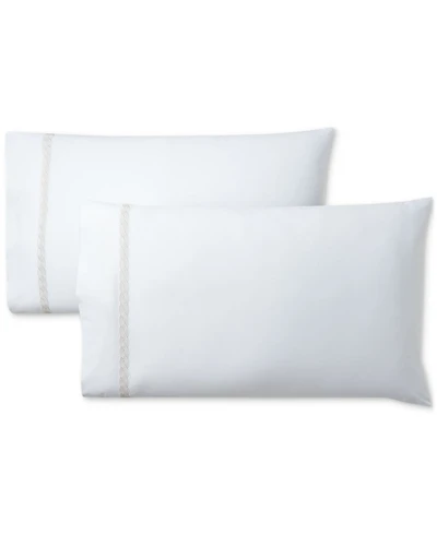 Lauren Ralph Spencer Cable Embroidery Pillowcase Set, Standard