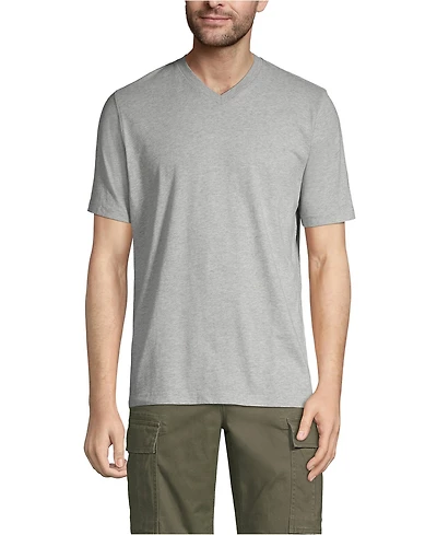 Lands' End Men's Super-t Short Sleeve V-Neck T-Shirt