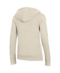 Women's Champion Heathered Oatmeal Georgia Bulldogs College Seal Pullover Hoodie