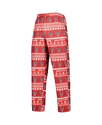 Men's Concepts Sport Red Nc State Wolfpack Swivel Long Sleeve T-shirt and Pants Sleep Set