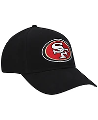 Big Boys and Girls '47 Brand Black San Francisco 49ers Secondary Mvp Adjustable Hat