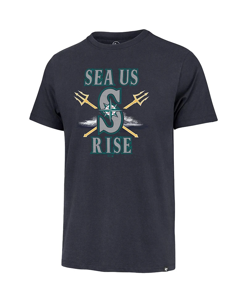 Men's '47 Brand Navy Seattle Mariners Hr Celebration T-shirt