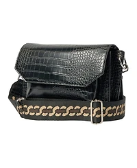 Urban Originals Au Revoir Croc-effect Faux Leather Crossbody Bag