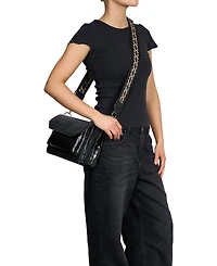 Urban Originals Au Revoir Croc-effect Faux Leather Crossbody Bag