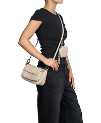 Urban Originals A Little Crazy Croc-effect Faux Leather Crossbody Bag