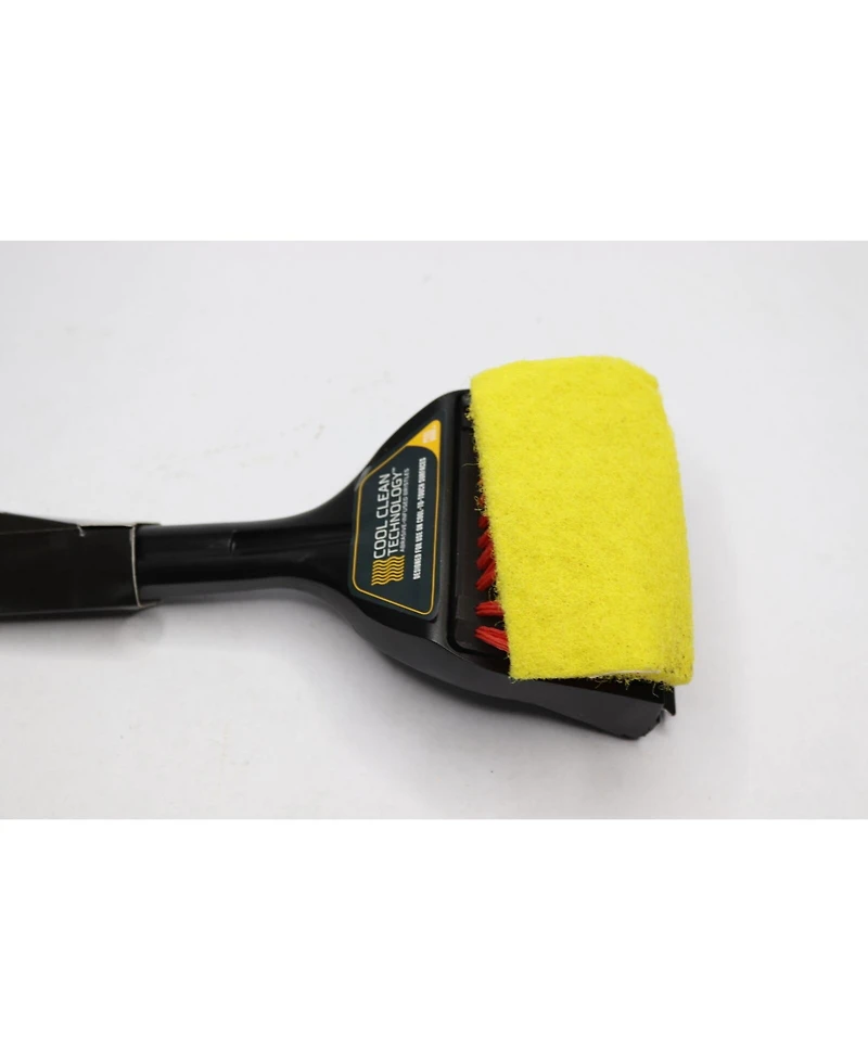 Char-Broil Cool-Clean Polypropylene Grill Brush with Scraper, Black & Red