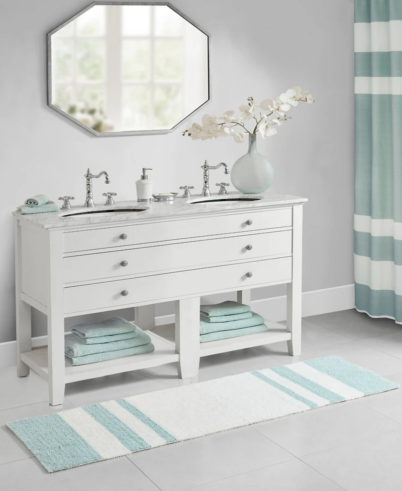 Madison Park Spa Reversible Cotton Bath Rug