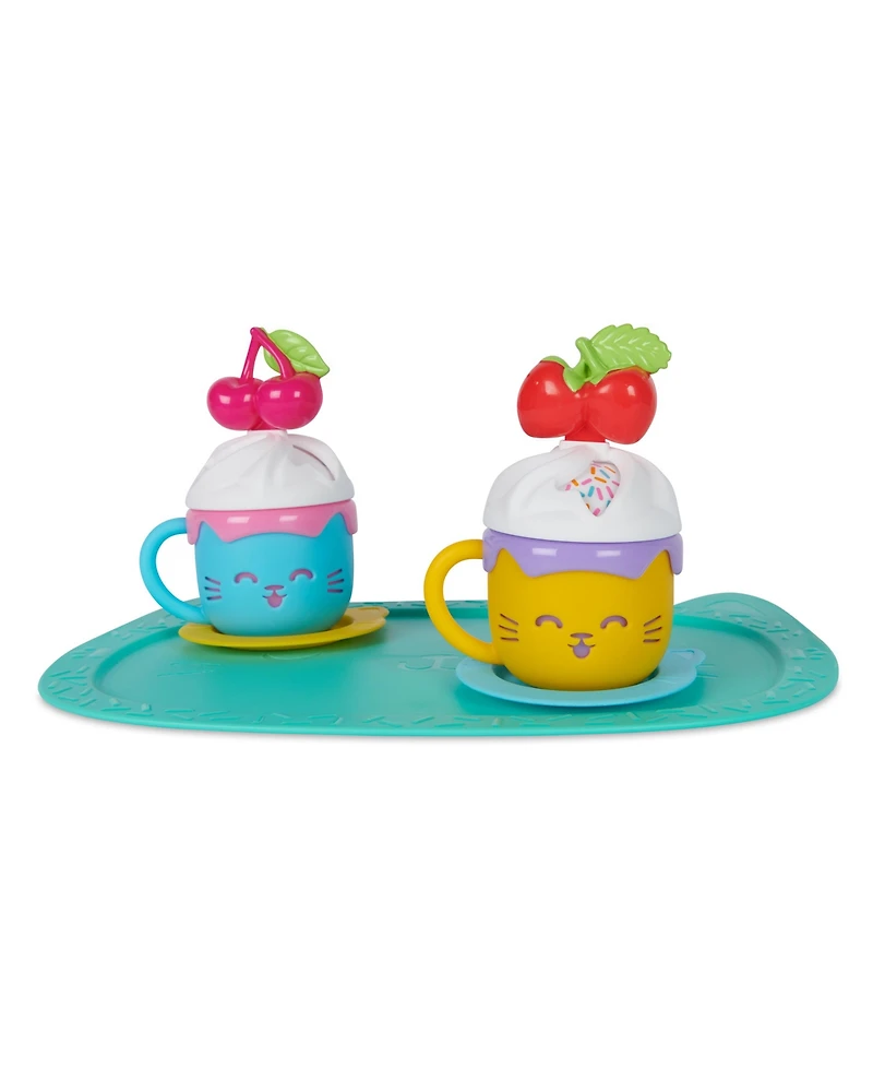 Gabby's Dollhouse, Sprinkle Party Sweet Treat Set, Pretend Play Kitchen Hot Cocoa Party Set with Fruit Sprinkles