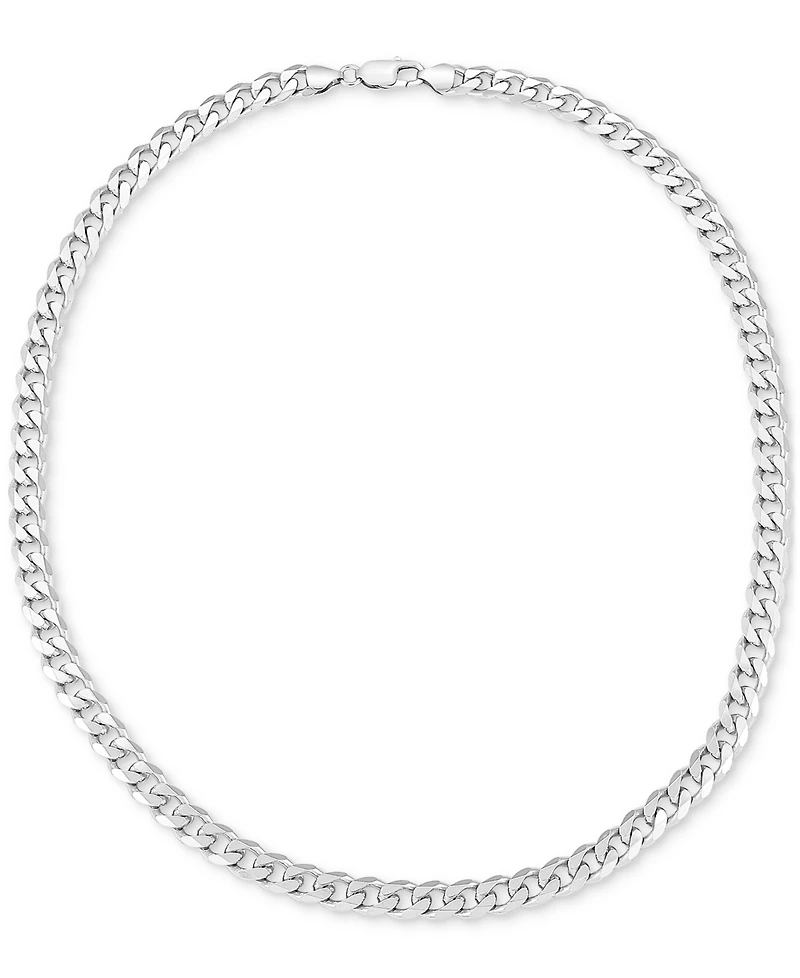 Men's Curb Chain Necklace in Sterling Silver