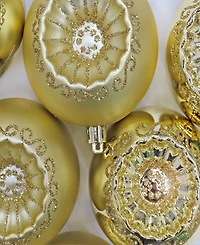 National Tree Company First Traditions 6-Piece Shatterproof Glittering Ornaments
