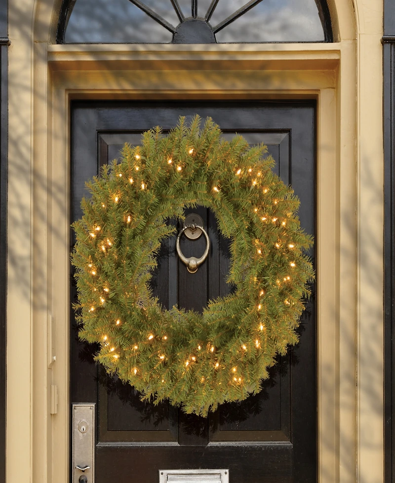 National Tree Company 30" Norwood Fir Wreath with Twinkly Led Lights