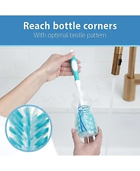 Dr. Browns Baby Dr. Brown's Deluxe Baby Bottle Brush with Vent Cleaning Brush, Blue