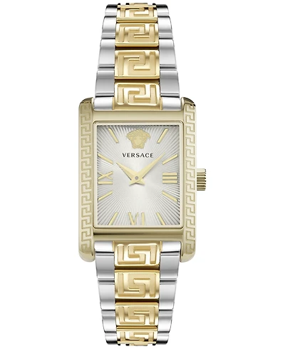 Versace Women's Swiss Tonneau Two-Tone Stainless Steel Bracelet Watch 23x33mm