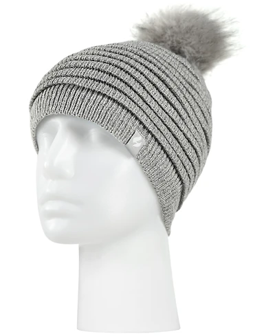 Heat Holders Women's Cannes Ribbed Pom-Pom Hat