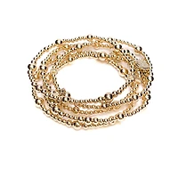 Non-Tarnishing Gold filled, 3mm, 4mm, 5mm, & 6mm Ball Stretch Bracelet