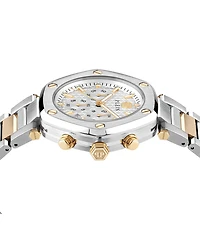 Philipp Plein Men's The Hexagon Chronograph Two-Tone Stainless Steel Bracelet Watch 42mm