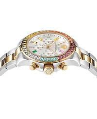 Philipp Plein Women's Chronograph Nobile Two-Tone Stainless Steel Bracelet Watch 38mm