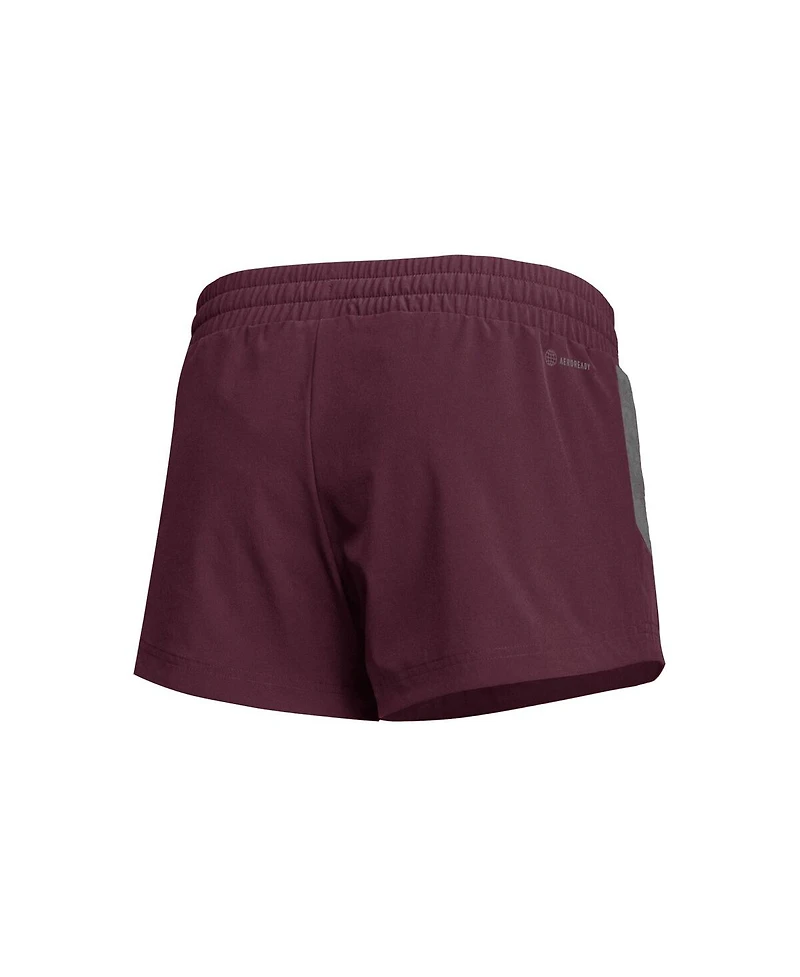 Women's adidas Maroon Texas A&M Aggies 2023 Sideline Aeroready Shorts