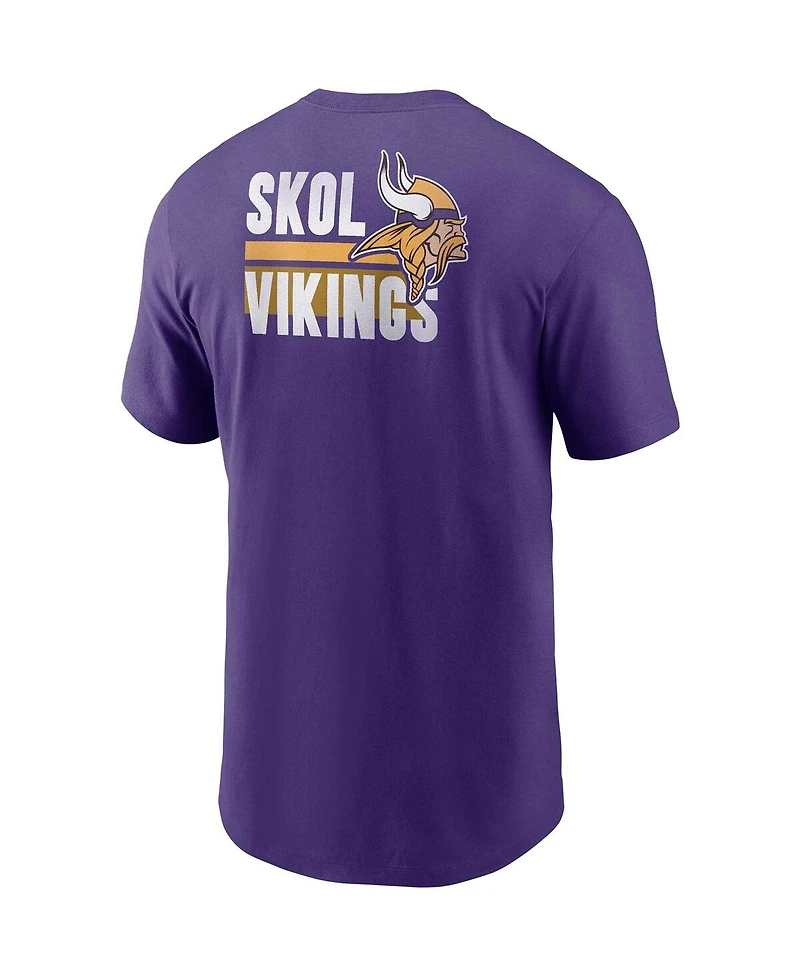 Men's Nike Purple Minnesota Vikings Blitz Essential T-shirt