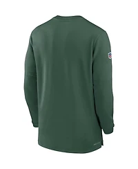Men's Nike Green Green Bay Packers 2023 Sideline Performance Long Sleeve Quarter-Zip Top