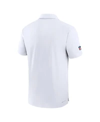Men's Nike White Minnesota Vikings Sideline Coaches Performance Polo Shirt