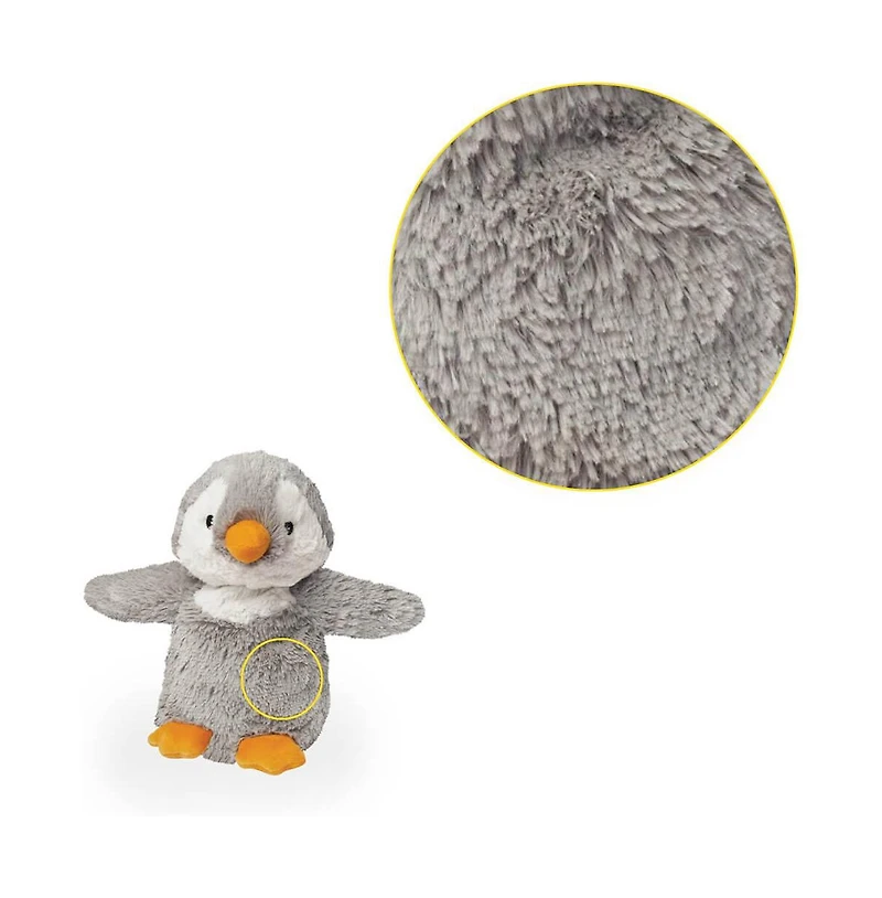 Warmies Microwavable French Lavender Scented Plush Gray Penguin