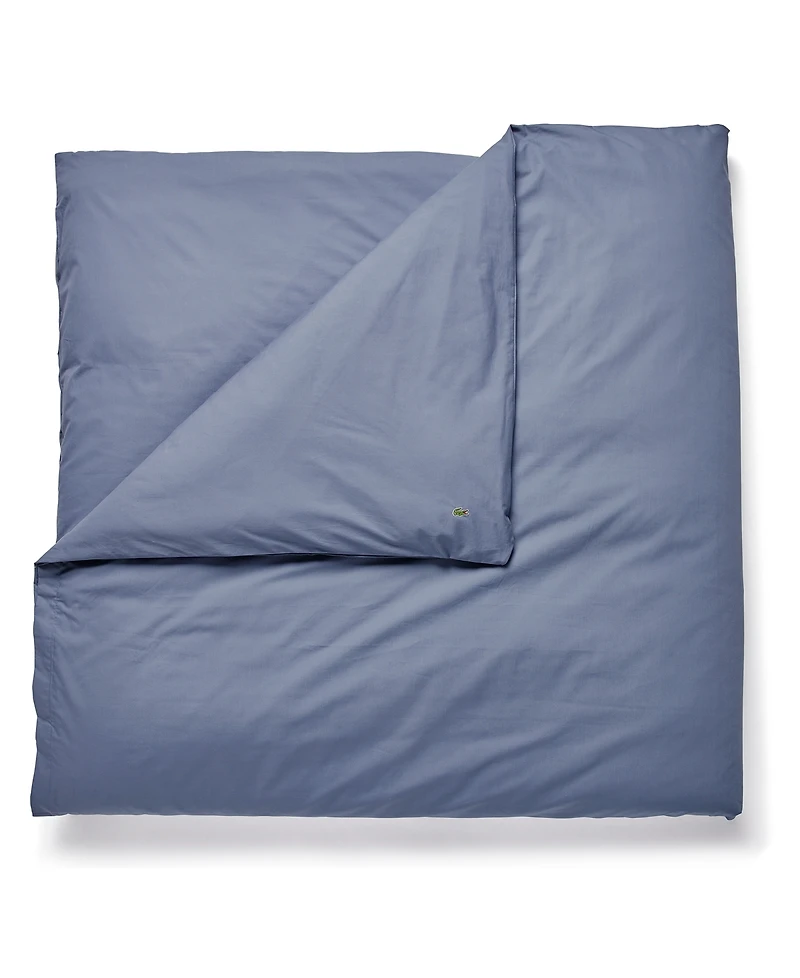 Closeout! Lacoste Home Percale 3 Piece Duvet Cover Set, King