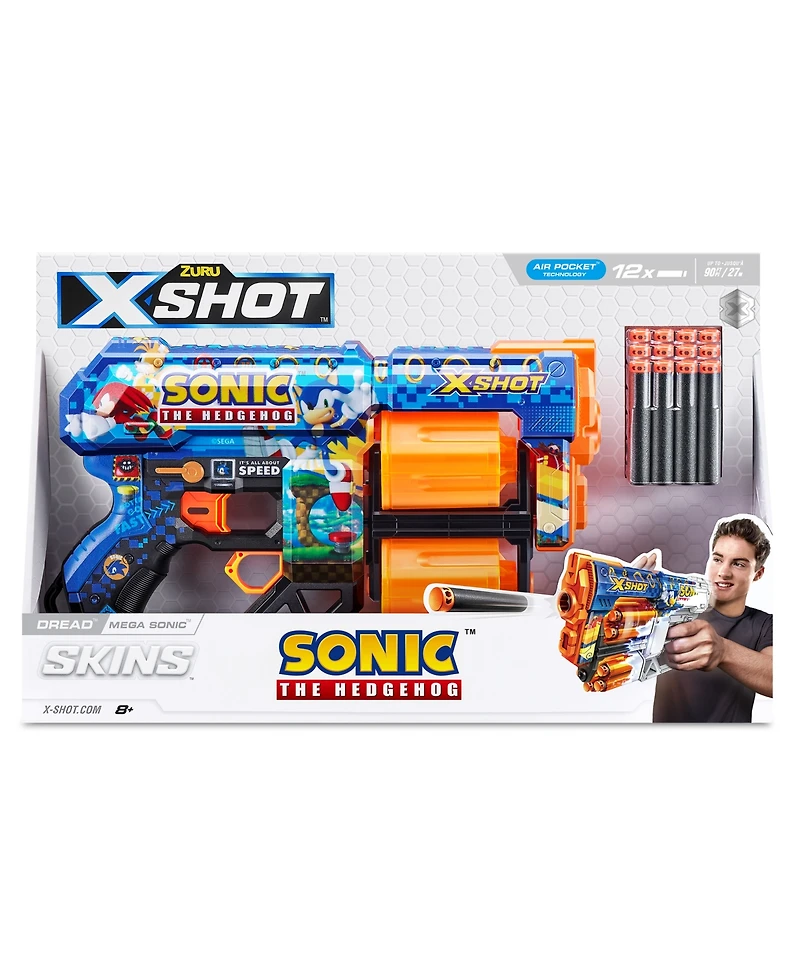 X-Shot Zuru Sonic Skins, 12 Darts