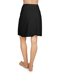 MeMoi Women's Seamless High-Waisted Bonded Half Slip Skirt