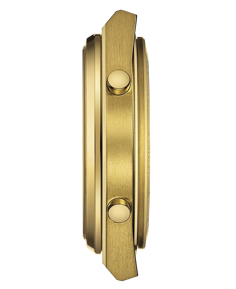 Tissot Men's Digital Prx Gold Pvd Stainless Steel Bracelet Watch 40mm
