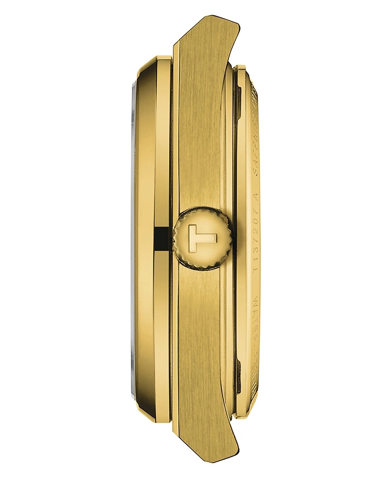 Tissot Women's Swiss Automatic Prx Powermatic 80 Gold Pvd Stainless Steel Bracelet Watch 35mm
