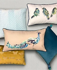 Edie@Home Butterflies Moths Decorative Pillow, 13" x 20"