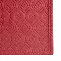 Kate Aurora Ultra Soft & Plush Modern Ogee Fleece Throw Blanket Covers - 50 in. W x 60 L