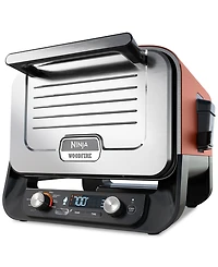 Ninja Woodfire Pizza Oven, 8-in-1 Outdoor Oven, 5 Pizza Settings, Up to 700 Fahrenheit High Heat, Bbq (Barbecue) Smoker