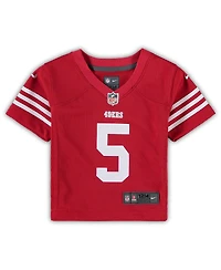 Infant Boys and Girls Nike Trey Lance Scarlet San Francisco 49ers Player Game Jersey