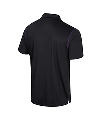 Men's Colosseum Black Kansas State Wildcats Cameron Polo Shirt
