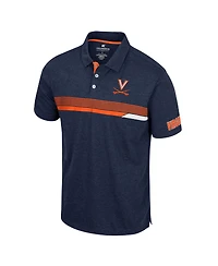 Men's Colosseum Navy Virginia Cavaliers No Problemo Polo Shirt