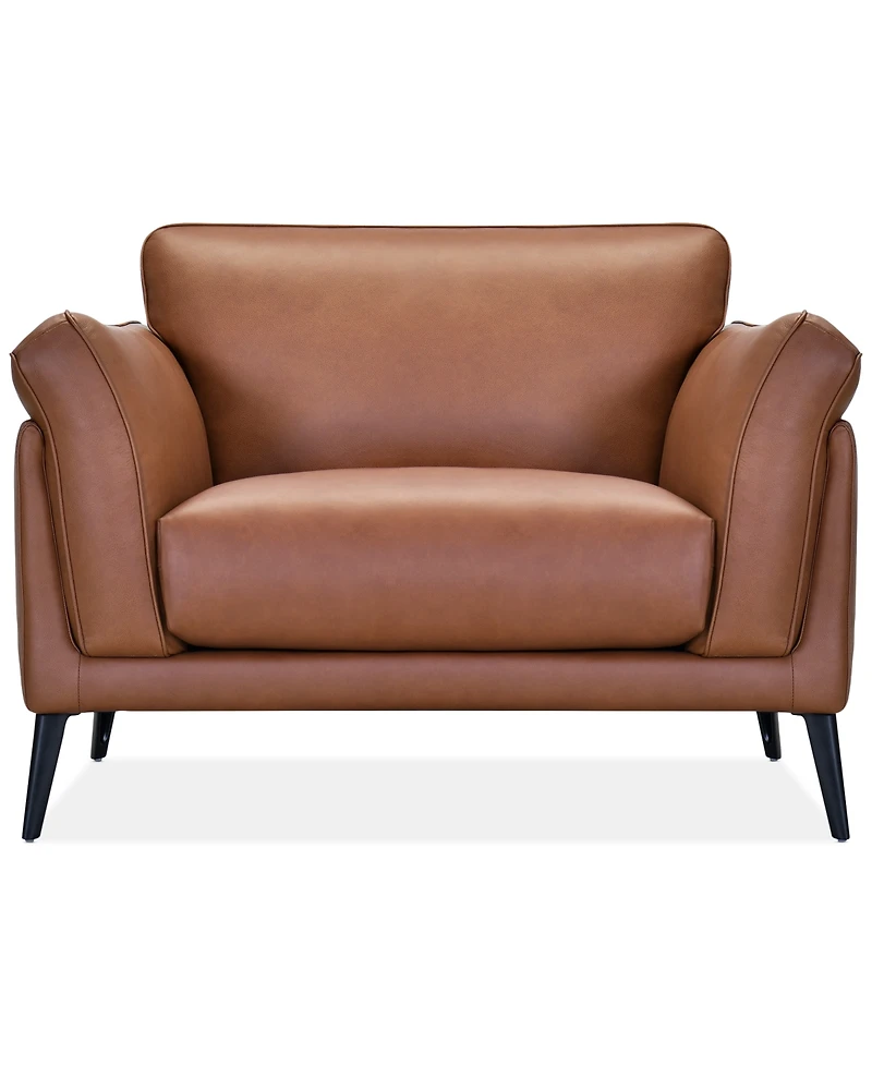 Keery 49" Leather Chair, Created for Macy's