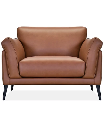 Keery 49" Leather Chair, Created for Macy's