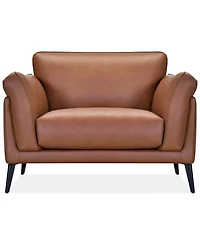 Keery 49" Leather Chair, Created for Macy's