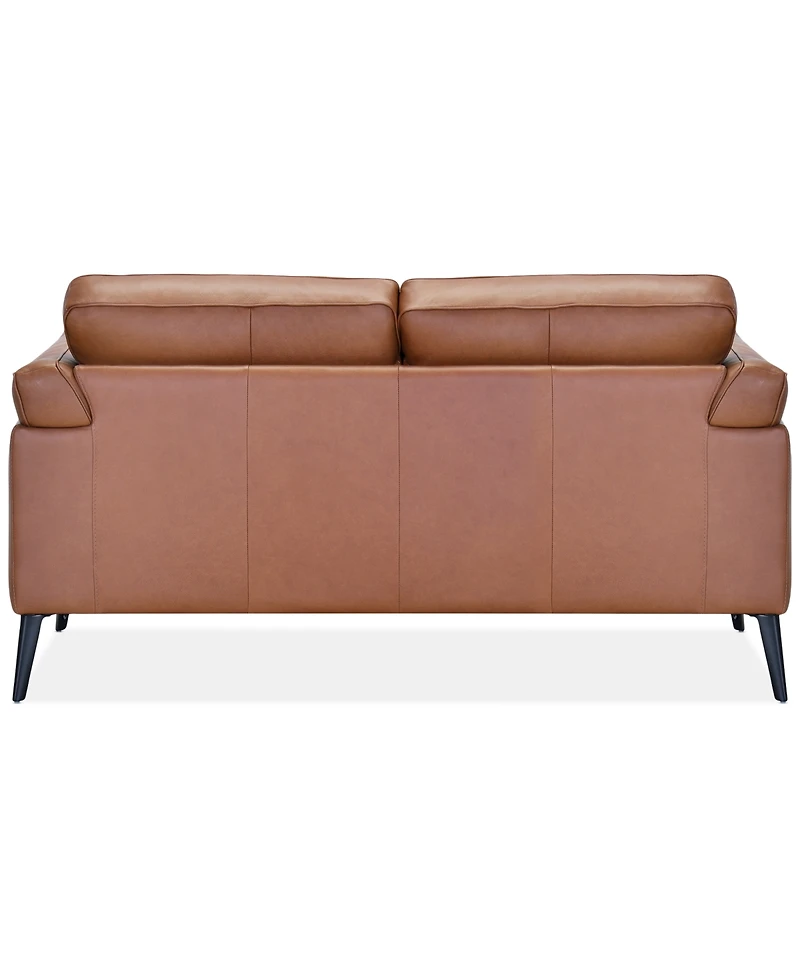 Keery 66.5" Leather Loveseat, Created for Macy's